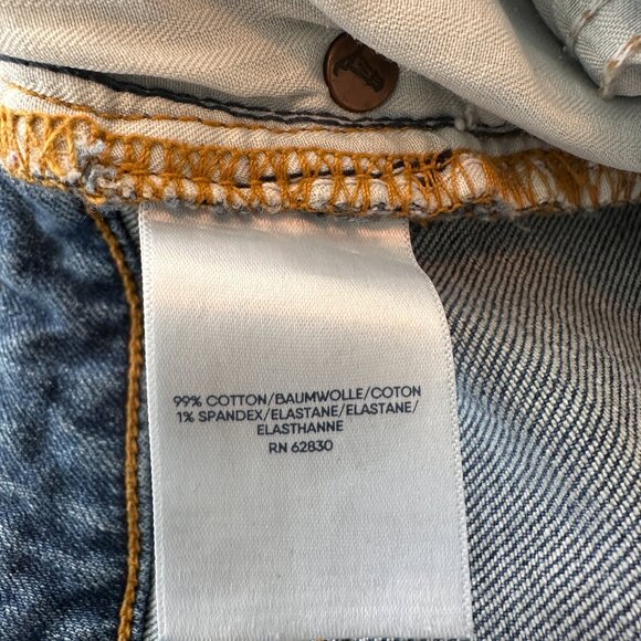 Land's End Mid Rise Boyfriend Jeans in Indigo Tide Blue Sz 14 - Picture 12 of 16